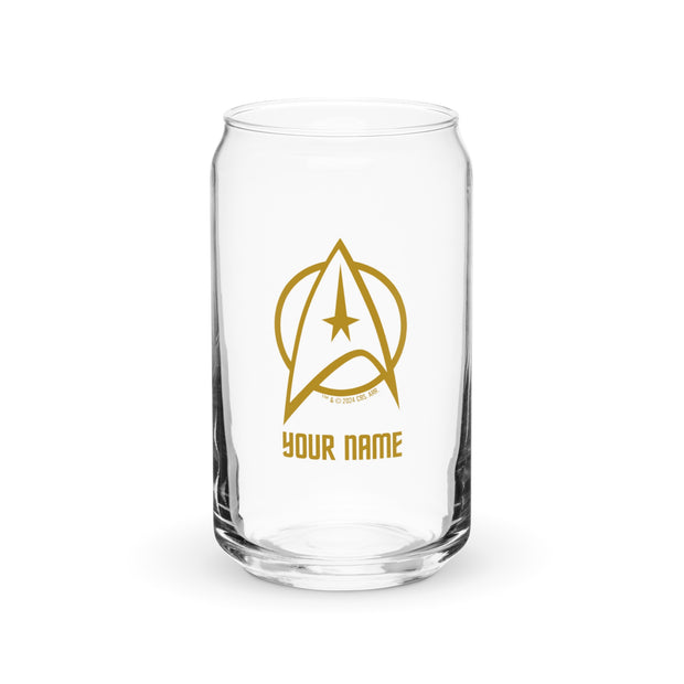 Star Trek: The Original Series Personalized Can Shaped Glass