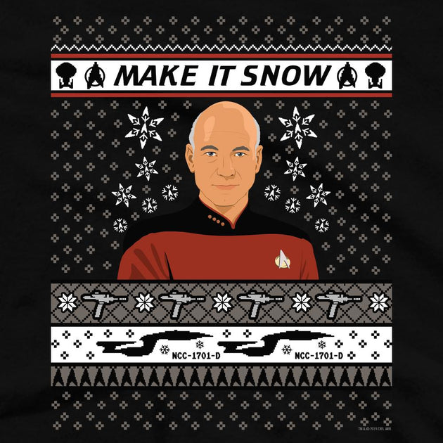 Star trek make it snow sweater discount