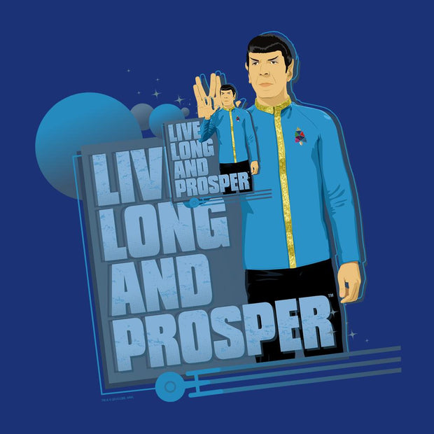 Star Trek: The Original Series Spock Live Long and Prosper Adult Short Sleeve T-Shirt