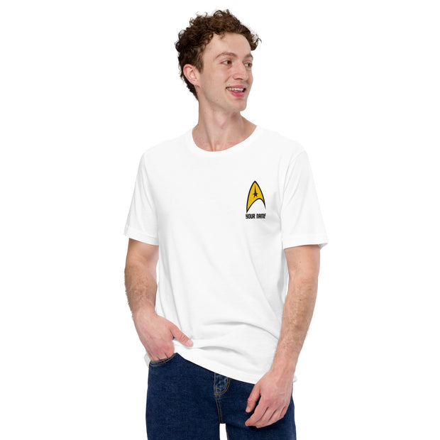 Star Trek: The Original Series Personalized Command Badge Unisex T-Shirt