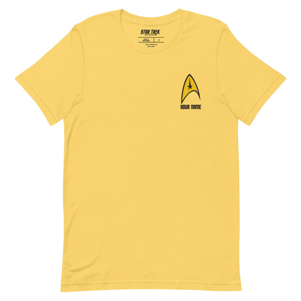 Star Trek: The Original Series Personalized Command Badge Unisex T-Shirt