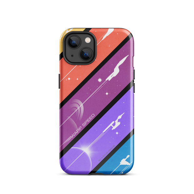 Star Trek Color Block Warp Speed Tough Phone Case - iPhone