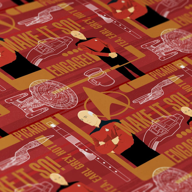 Star Trek: The Next Generation Picard Gift Wrap