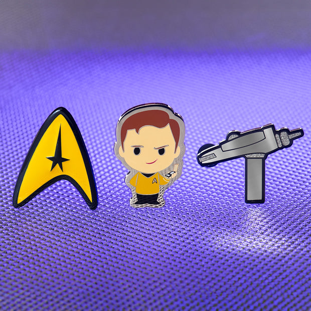 Star Trek: The Original Series Captain Kirk Collectors Pin Set