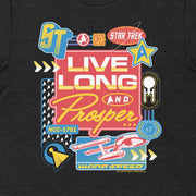 Star Trek Live Long and Prosper Badges Unisex T-Shirt
