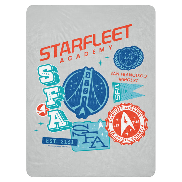 Star Trek Starfleet Academy Icons Sherpa Blanket