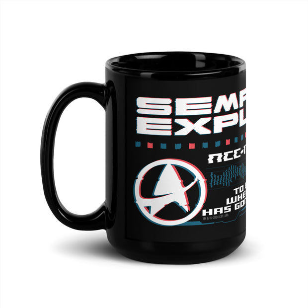 Star Trek: The Original Series Enterprise Semper Exploro Black Mug