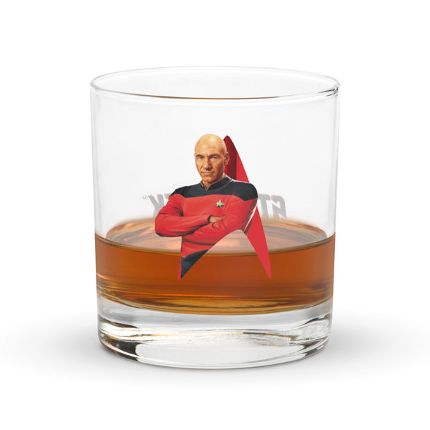 Star Trek: The Next Generation Picard Rocks Glass