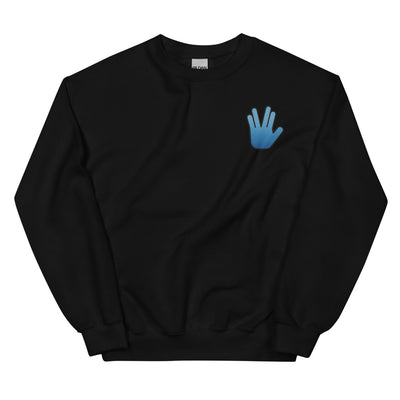 Star Trek Vulcan Salute Embroidered Crewneck