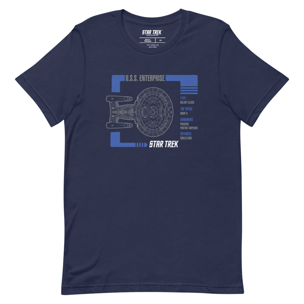 Camiseta USS Enterprise NCC-1701 100% Algodón Monkeys