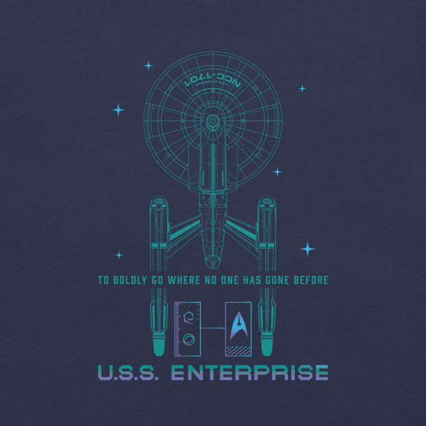 Star Trek: The Next Generation U.S.S Enterprise NCC-1701 Unisex T-Shirt