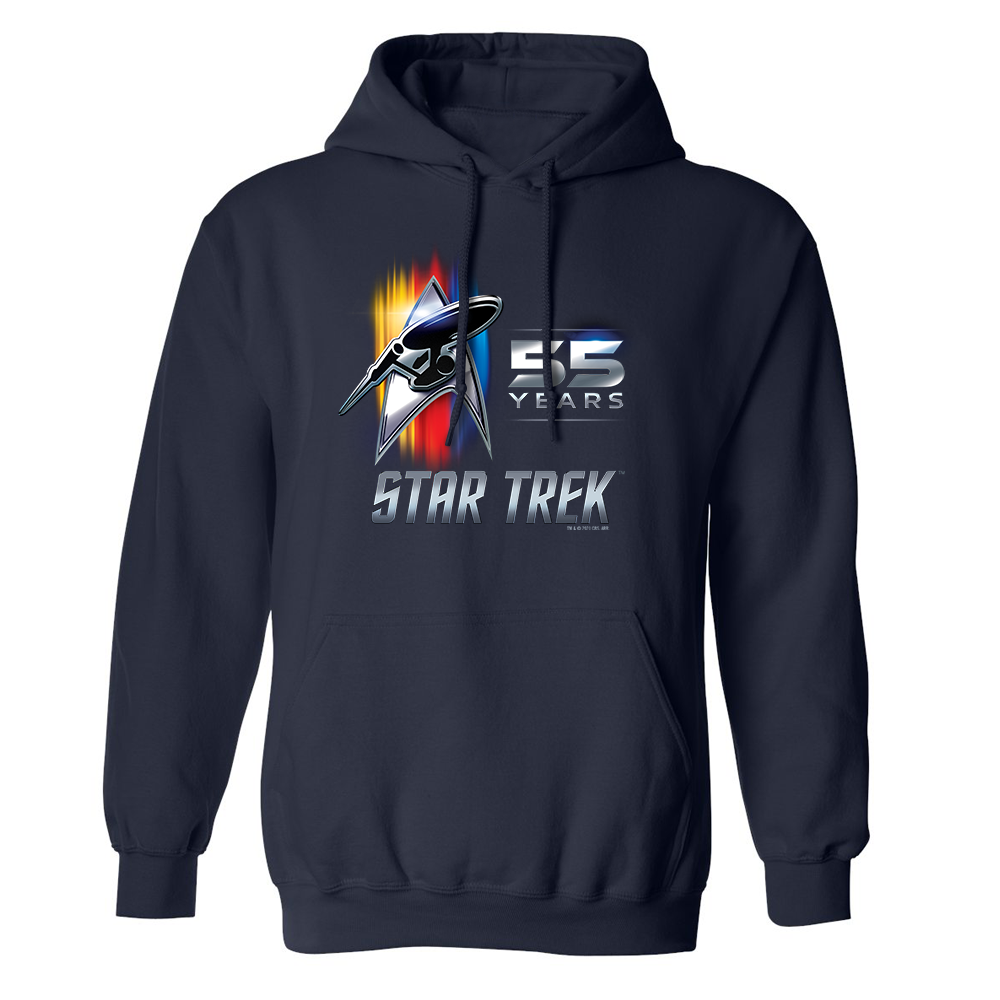 Star Trek 55th Anniversary Fleece Hooded Sweatshirt Star Trek