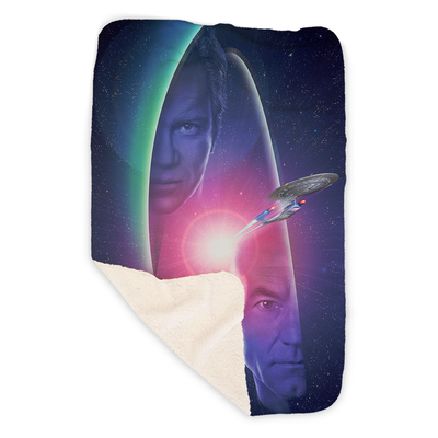 Star Trek: Generations Kirk & Picard Fleece Blanket