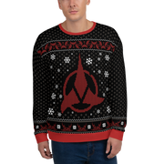 Star Trek Klingon Christmas Adult All-Over Print Sweatshirt