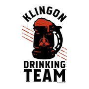 Star Trek Klingon Drinking Team Adult Short Sleeve T-Shirt
