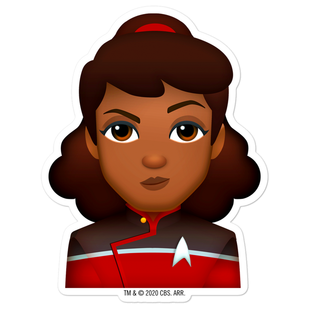 Star Trek: Lower Decks Mariner Emoji Die Cut Sticker