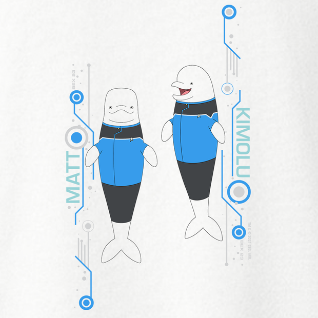 Star Trek: Lower Decks Matt & Kimolu Fleece Crewneck Sweatshirt