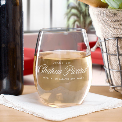Star Trek: Picard Engraved Stemless Wine Glass