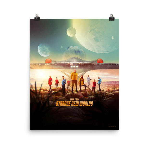 Star Trek: Strange New Worlds Landing Party Key Art Premium Matte Paper Poster