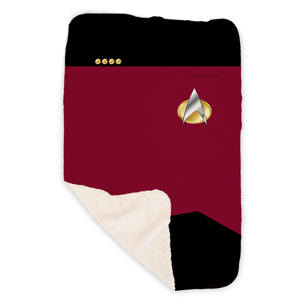 Star Trek: The Next Generation Command Uniform Fleece Blanket
