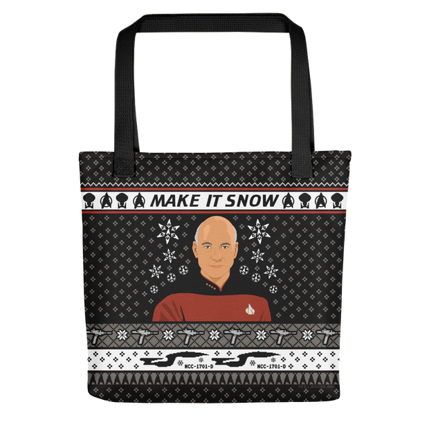 Star Trek: The Next Generation Make It Snow Premium Tote Bag
