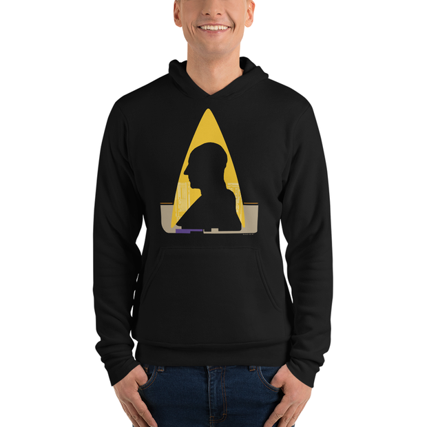 Star Trek: The Next Generation Picard Silhouette Adult Fleece Hooded Sweatshirt