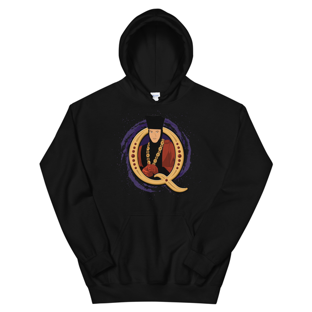 Star Trek The Next Generation Q Adult Fleece Hooded Sweatshirt Star Trek Shop UK