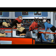 Star Trek: The Original Series Crew Cats Fleece Blanket