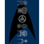 Star Trek: The Original Series Ships of the Line Delta Fleece Blanket