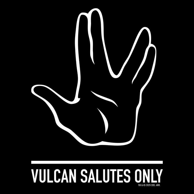Star Trek: The Original Series Vulcan Salutes Only Sign Adult Short Sleeve T-Shirt