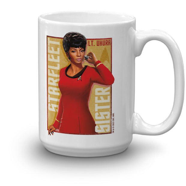 Star Trek: The Original Series Uhura Starfleet Sister White Mug