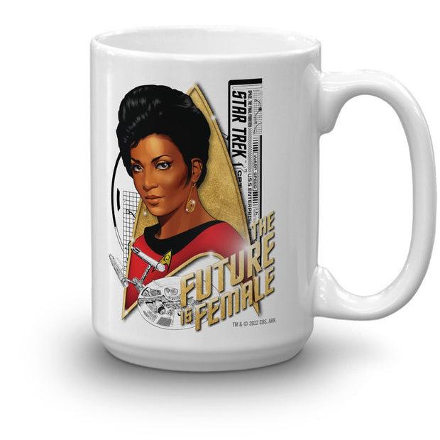 Star Trek: The Original Series Uhura The Future is Female White Mug