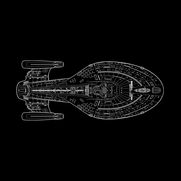 Star Trek: Voyager Schematic Mug