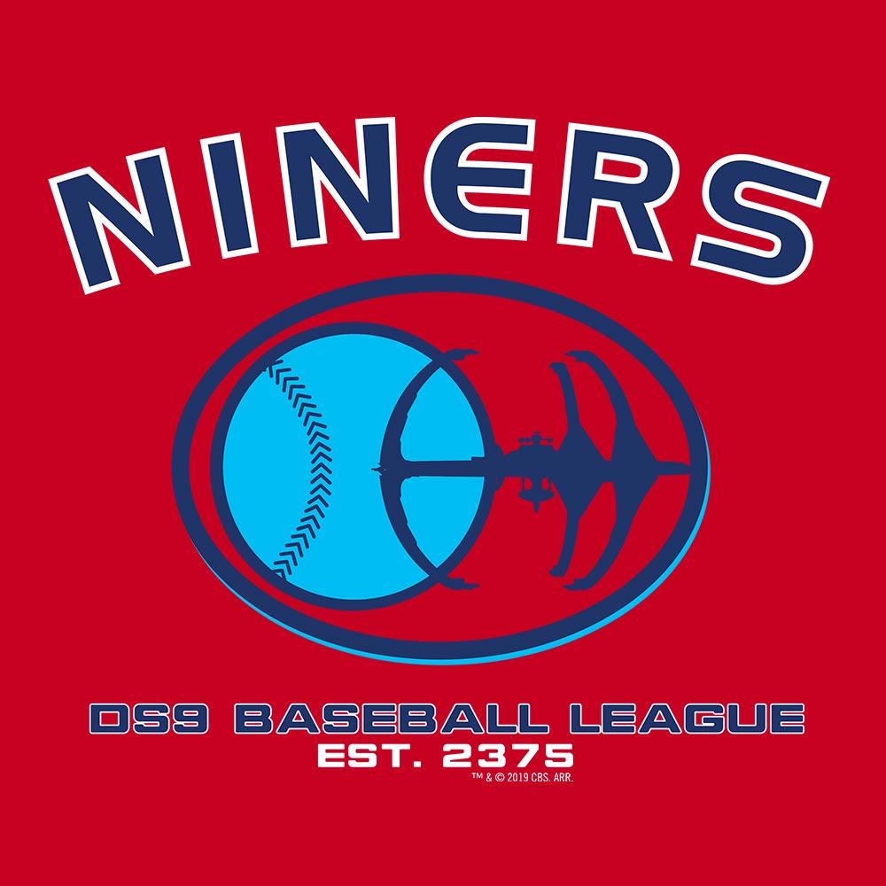 Star Trek Deep Space 9 Niners Baseball Adult Short Sleeve T Shirt Star Trek Shop UK